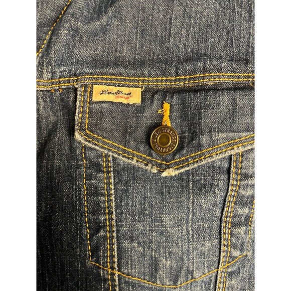 VTG-Levis Strauss Signature Denim Jacket Large-medium Wash Cotton Blend Womens - Picture 10 of 15